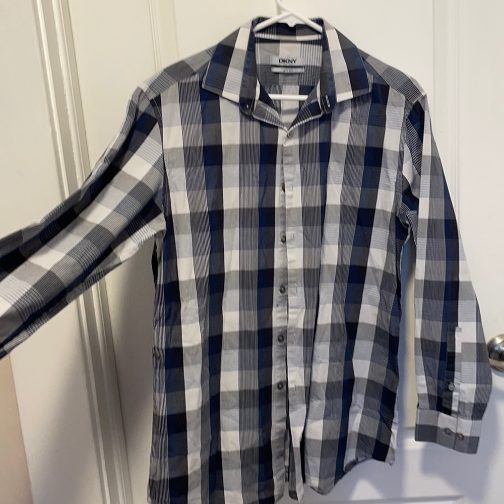 Dkny/ Slim fit medium / Blue and grey